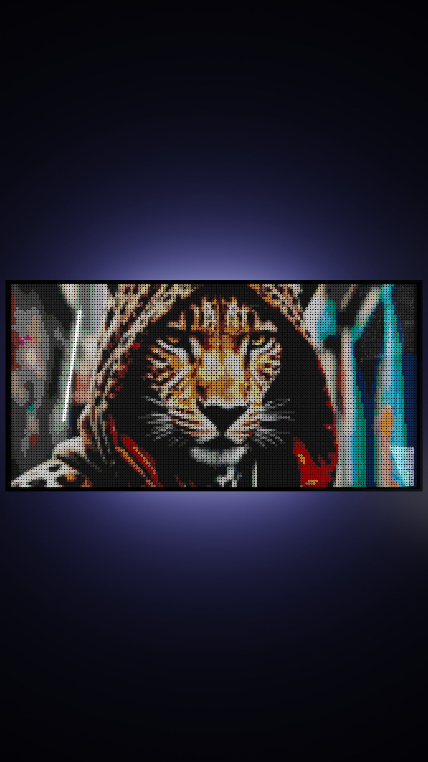 Spotzie Sprayz LEGO® Style mosaic pixel art design for display